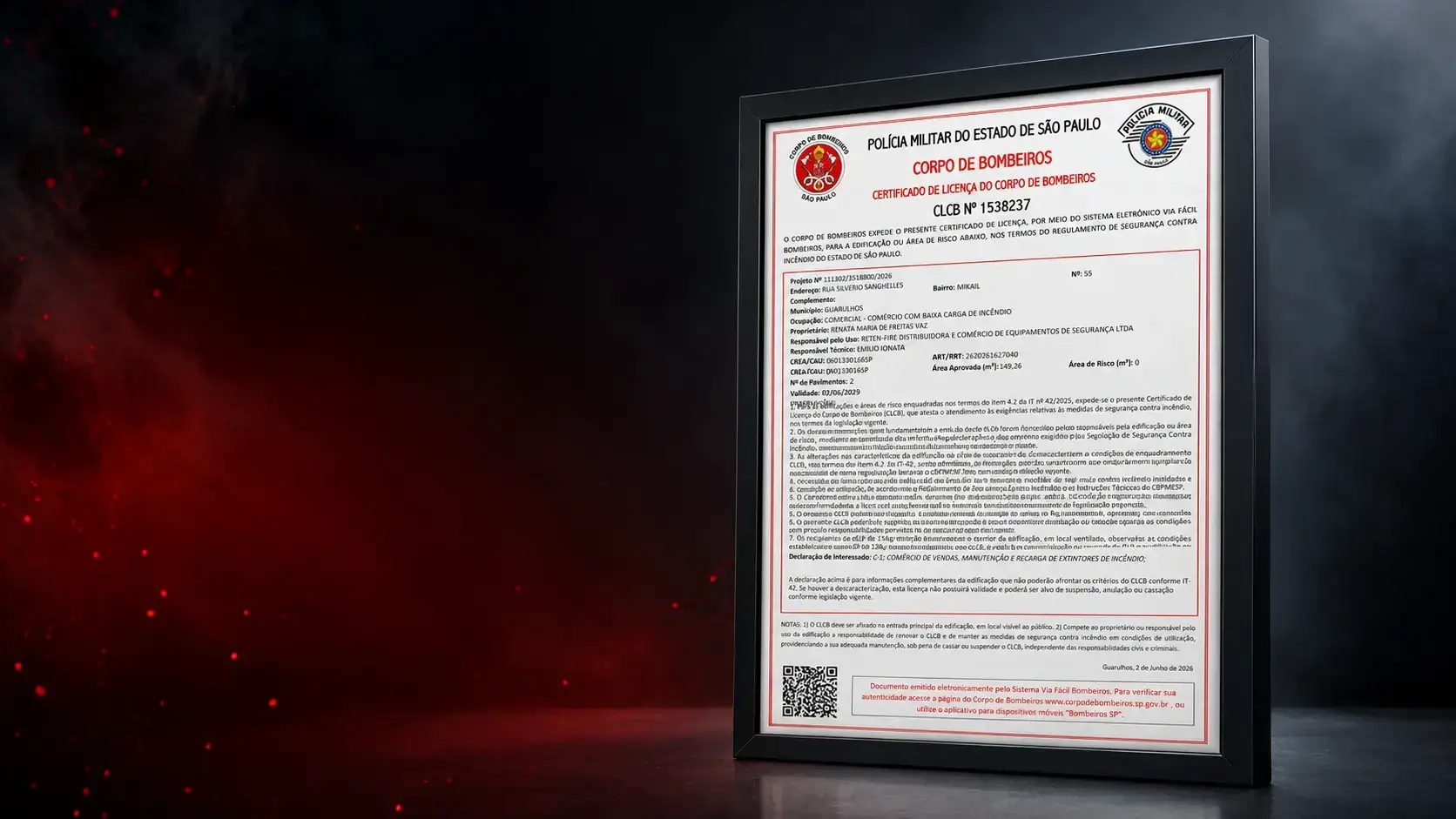 Extintores de incêndio Reten Fire certificados INMETRO — pó químico, CO2 e água pressurizada
