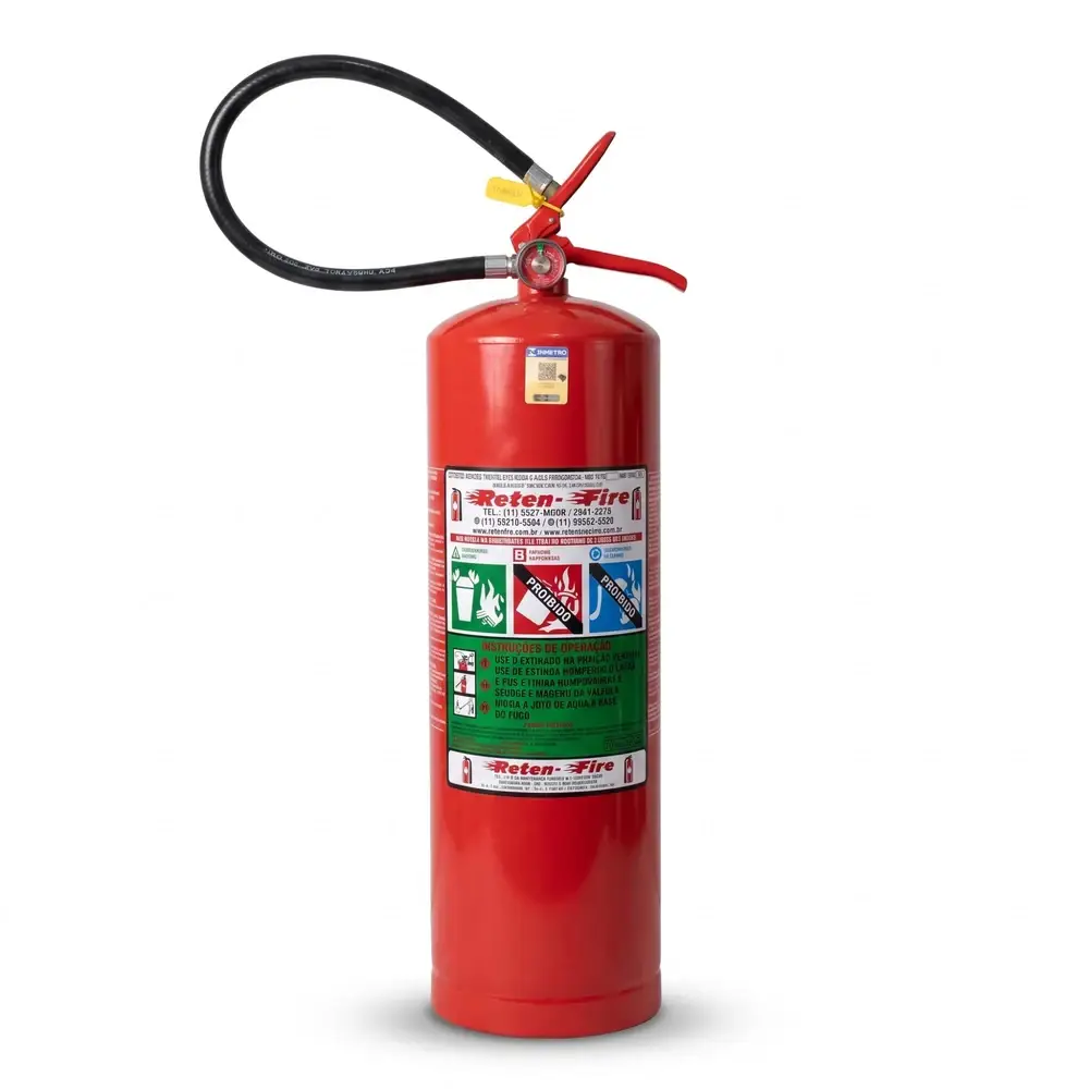Extintor de Água certificado INMETRO para proteção contra incêndio