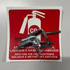 Suporte de parede para extintor de incêndio